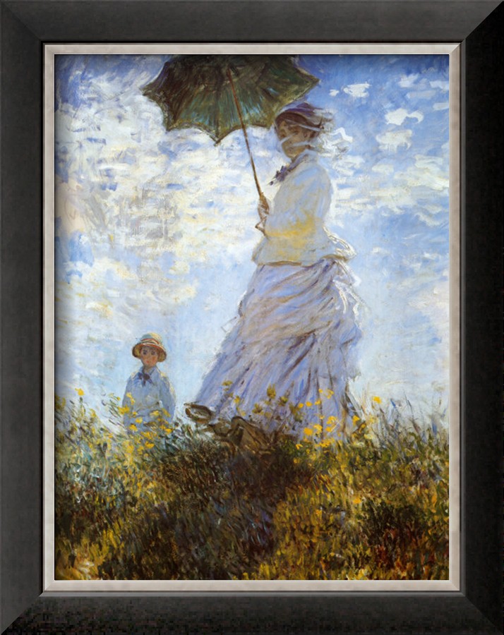 Monet and Her Son - Claude Monet Paintings